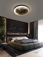 Lámparas de Pared LED Modernas con Forma de Luna, Iluminación Creativa para Pasillos, Decoración de Pared para Sala de Estar, Dormitorio, Fondo, Lámpara Nocturna Decorativa
