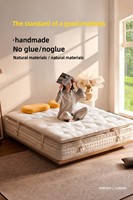 Matelas de luxe Dream, nœuds noués à la main, noyau en crin de cheval, ultra-doux, respirant, tissu jacquard, mobilier de maison, matelas à ressorts pour hôtel