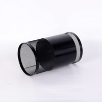 Accessoires de chicha de luxe en verre très demandés pour bars et KTV, avec couvercle coupe-vent isolant en métal noir et argenté de 60 cm, logo personnalisé