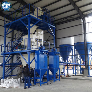 10-12TPH Linha De Produção De Pó De Argamassa Seca Alvenaria Adesiva Argamassa Tile Grout Skim Revestimento Almofariz Equipamentos De Mistura - Product Image 1