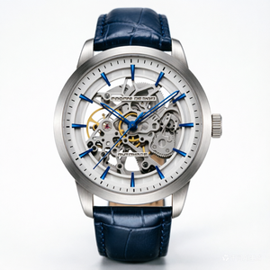 Reloj de Pulsera de Cuero Mecánico Automático de Moda de Lujo para Hombre con Diseño Hueco, Caja de Acero Inoxidable, Esfera de 43 mm, Resistente al Agua 3BAR - Product Image 4