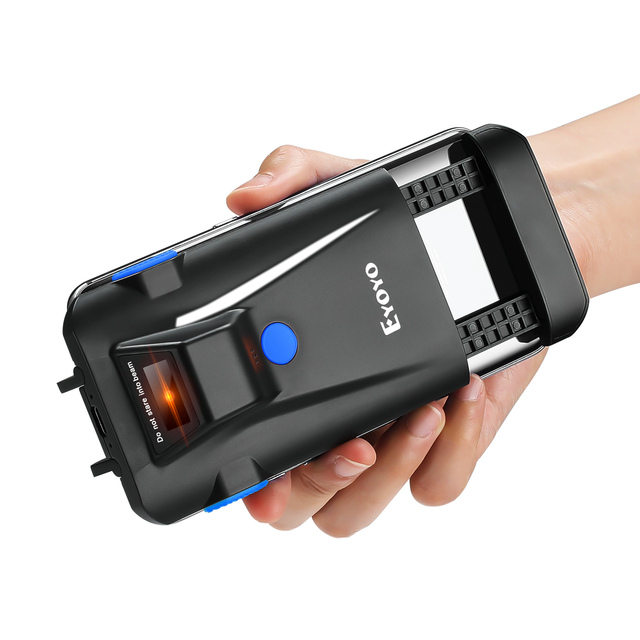 Eyoyo Phone Back Clip Handheld Portable Mini Size PDF417 Date Collect Wired Wireless Rugged 2D Barcode Scanner With 16Mb Storage