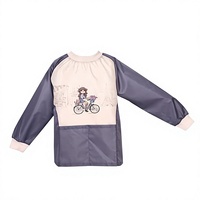Tablier à manches longues pour filles Louis Garneau, taille 6, lavable en machine, pour la peinture, la cuisine, l'école, collection Paris