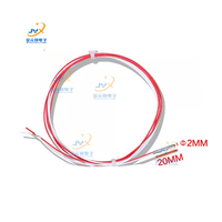 Dapat disesuaikan tabung 4-kawat 3*30mm Kelas B PT100 Sensor suhu dengan dukungan OEM & ODM