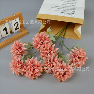 Arreglo Floral de Crisantemos de Seda Dongchen Crafts, 66 cm de Altura, Decoración para Bodas y Hogar - Product Image 4