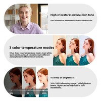 Luz Selfie NEEWER de Alta Potencia, 60 LED, 2000mAh, Portátil, con Clip para Tablet/Laptop, Luz de Relleno para Videollamadas de Zoom y Videos de TikTok