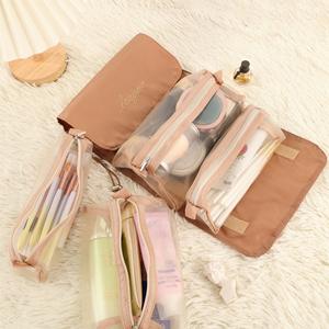 Bolsa de cosméticos Leegoo 4 en 1, organizador de maquillaje portátil de gran capacidad para viaje, estuche de almacenamiento de artículos de tocador multifuncional - Product Image 1