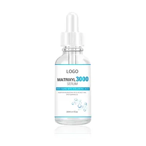 Private Label Hauts traffung Anti-Aging Nacht reparatur Dunkle Kreise Gesicht Matrixyl 3000 Hyaluron säure Serum