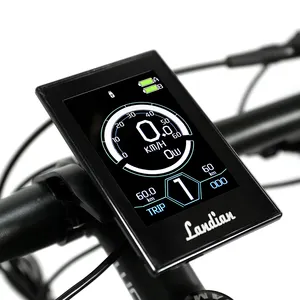 48V תצוגה מלא צבע ebike LCD תצוגה כפולה סוללה דואר אופני אופניים חשמליים אופניים בקר עם תצוגה