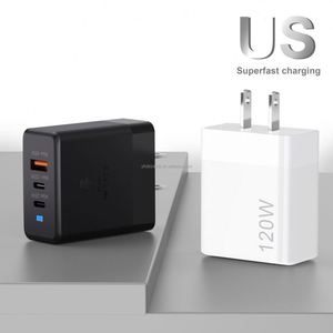 Cargador Rápido USB C de 120W con QC3.0, Cabezal de Carga Rápida Múltiple para iPhone 17 16 15 Samsung Galaxy S25 - Product Image 3