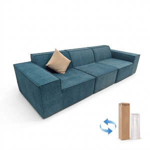 Sièges modulaires de salon personnalisés OEM haut de gamme, compressés sous vide pour une configuration flexible de meubles de salon - Product Image 2