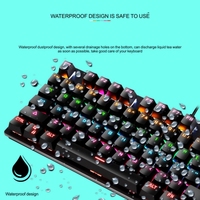 Keyboard Mekanik Berkabel LEAVEN K550 87 Tombol Shaft Gaming Athletic Office Notebook Punk