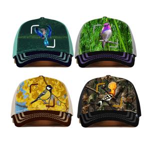 Casquette de sport personnalisée à 5 panneaux avec micro-étiquette, broderie, imprimé animal, maille et fermeture arrière en plastique - Product Image 2