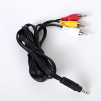Câble RCA vers 3 RCA, adaptateur audio jack 3,5 mm, câble vidéo auxiliaire AV, adapté pour lecteur DVD, enregistreur, Hi-Fi, magnétoscope, téléviseur, stéréo