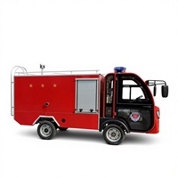 Camion de pompiers électrique à quatre roues personnalisé avec nouvelle pompe à eau, réservoir de mousse et réservoir de lutte contre l'incendie