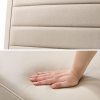 Canapé carré deux places en cuir véritable JM Mid- 2850x1600x800mm |   Utilisation dans le salon