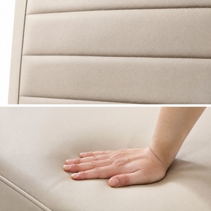 Canapé 3 places en cuir véritable JM Mid-Century 2850x1600x800mm |   Utilisation dans le salon |   Style rétro - Product Image 5