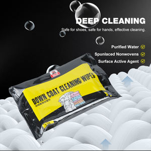 BIKI OEM ODM Portable Nonwoven <span class=keywords><strong>Wet</strong></span> <span class=keywords><strong>Wipes</strong></span> Instant Stain Removal Down Jacket Cleaning Wipe Customizável - Product Image 4