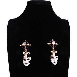 작은 마스크가있는 QKKQ 매력 젖꼭지 클램프 BDSM 젖꼭지 펜던트 섹시 란제리 젖꼭지 쥬얼리 섹스 토이 여성용 - Product Image 5