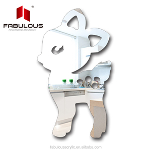 FABULOSA sala de estar forma personalizada decorativa elegante pared muebles pegatina adhesivo decoración espejo vidrio hojas Decoración - Product Image 3