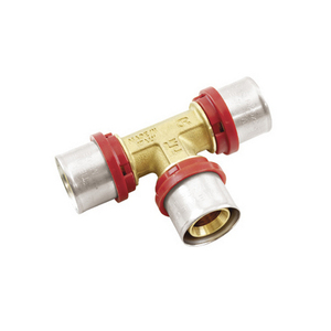 Connettore a T 40 X 32 X 40 per Tubi Multistrato, Raccordo Idraulico - Product Image 1
