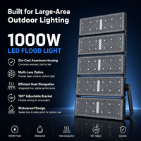 Projecteur LED sportif personnalisé 1000W IP66 à haut lumen pour l'éclairage extérieur des stades de football et des terrains de jeux