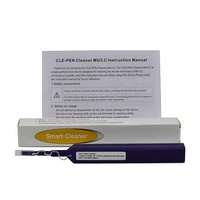 Stylo de nettoyage de visage d'extrémité de connecteur de fibre optique CLEP-125-A2 de nettoyage de fibre optique pour LC/MU 1.25mm 800 + nettoie la couleur bleue violette