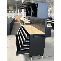 Chariot d'atelier mobile en acier laminé à froid robuste avec 6 tiroirs et roues pour garage et réparation automobile OBM