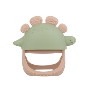 Nouveau bébé Anti-manger Silicone dinosaure <span class=keywords><strong>dent</strong></span> Gel gants pour apaisant anneau de dentition dents tige de meulage mordre la bouche mordant jouet amusant - Product Image 6