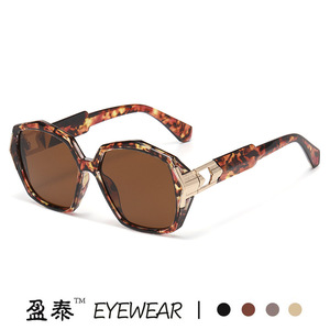 Yingtai Eyewear Polygonal Sunglasses UV400 PC <b>Frame</b> Unisex Fashionable Sun Protection - Product Image 2
