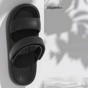 Sandales d'été pour femmes à double sens avec semelles épaisses antidérapantes, bout ouvert, fermeture à enfiler, pour la plage et l'extérieur - Product Image 2