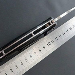 Couteau pliant en acier inoxydable D2 personnalisé OEM avec manche G10 pour le camping tactique et le bricolage - Product Image 3