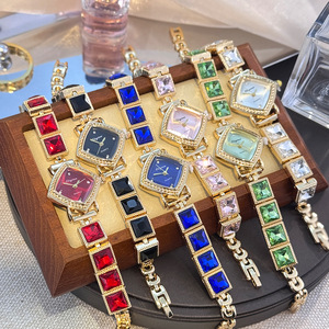 Nuevo Reloj de Pulsera de Cuarzo Retro con Diamantes, Pequeño y Elegante, Regalo de Joyería <span class=keywords><strong>para</strong></span> Mamá, Reloj de Cuarzo <span class=keywords><strong>para</strong></span> Niña JM009 - Product Image 1
