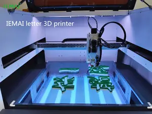 Machine de signalisation imprimée en 3D, impression led lumineuse d'extérieur, acrylique, enseignes publicitaire lumineuse