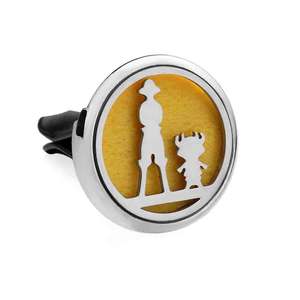 Clip de acero inoxidable con diseño hueco para perfume de coche, para salida de aire - Product Image 2