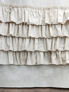 Motif personnalisé <span class=keywords><strong>Style</strong></span> ferme Shabby <span class=keywords><strong>Chic</strong></span> fenêtre coton lin chambre divers rideaux à volants 150x270 cm attaché avec des volants - Product Image 4