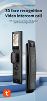 Serrure Intelligente S958 Max en Alliage d'Aluminium avec Reconnaissance Faciale, Interphone Vidéo Tuya, Caméra WiFi, Accès Sécurisé par Empreinte Digitale pour Maison et Appartement, USB
