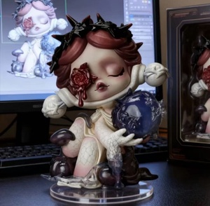 POP MART Skullpanda PVC Blind Box Saint-Valentin Édition Limitée Lover Elevator Figurine à collectionner portable Idée cadeau - Product Image 6