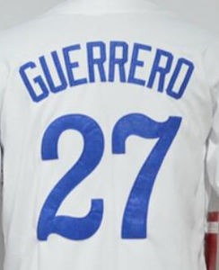 Dikişli Montreal beyzbol forması 27 Vladimir Guerrero Expo eski stil - Product Image 4