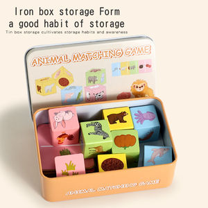 Qiaike <span class=keywords><strong>Gioco</strong></span> di Abbinamento di Forme e <span class=keywords><strong>Ombre</strong></span>, Cubo Puzzle in Legno, Blocchi da Costruzione, Giocattoli Educativi per l'Apprendimento Precoce per Bambini e Bambine - Product Image 3