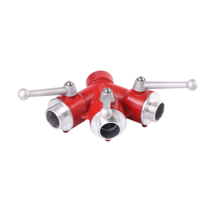 Meilleure Qualité Robinet de Répartition à Trois Voies en Aluminium pour Tuyau d'Incendie, Diviseur d'Eau à Trois Voies - Product Image 3