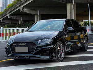 Spoiler de pare-chocs avant style <span class=keywords><strong>RS4</strong></span> en PP haute qualité pour Audi A4 B9.5 2020-2021, noir brillant - Product Image 3