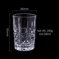 Verre à thé 200 ml en cristal blanc – Tasses à thé personnalisables – Fabricant de tasses en verre