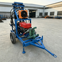 OEM ODM Personnalisé, Foreuse mobile de puits d'eau de 150m, Foreuse portable de forages aquatiques, Prix de gros direct usine