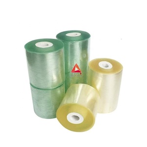 Jinshi Chất lượng cao rõ ràng <span class=keywords><strong>PVC</strong></span> & PE nhựa thu nhỏ bọc cuộn mềm bám đóng gói phim 500mm chiều rộng chi phí thấp tay Stretchable - Product Image 5