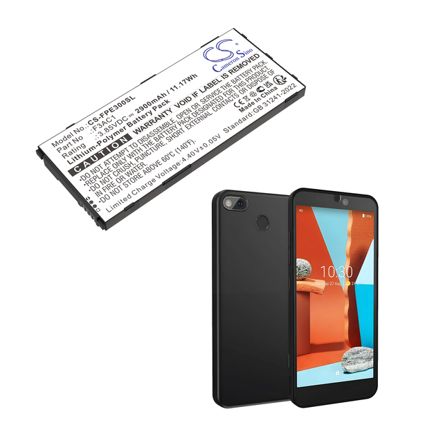 Battery for Fairphone Fairphone 3, Fairphone 3+, F3AC1 3.85V 2900mAh