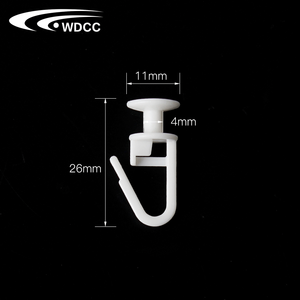 Factory Cheap Price White <b>Plastic</b> Curtain Pin Hook Easy Use <b>Plastic</b> Curtain Hooks - Product Image 2