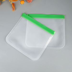 Bolsa de Almacenamiento Reutilizable, Translúcida, Autosellable, Reciclable, de Plástico EVA con Cierre, de Grado Alimenticio, Personalizable, para Harina, Frutas, Verduras y Alimentos - Product Image 3