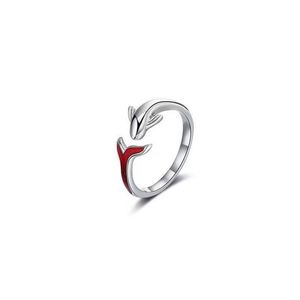 Anillos De Pareja Silver Plated Fish Tail Creative <b>Couple</b> <b>Ring</b> Wedding <b>Ring</b> Adjustable Open Wedding <b>Couple</b> <b>Ring</b> - Product Image 5