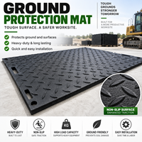 Tapis de protection temporaire en HDPE pour charges lourdes, plaque de protection du sol pour engins de construction